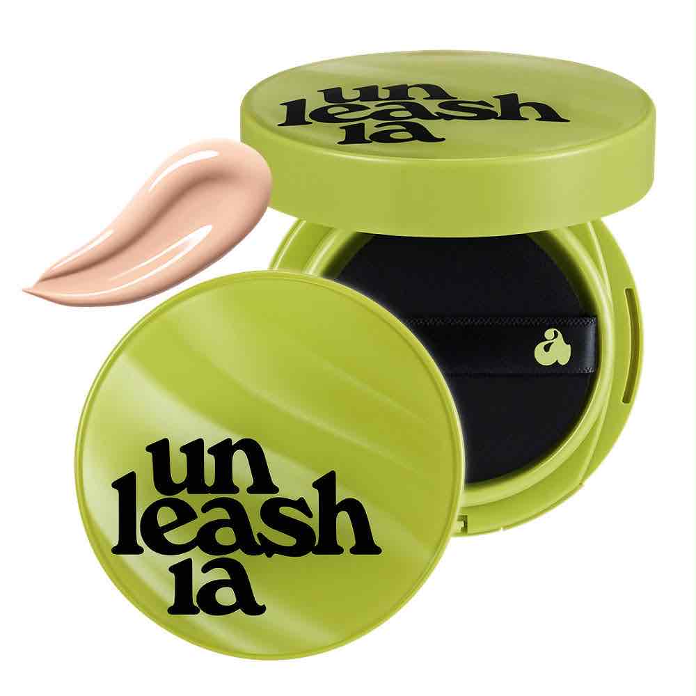 UNLEASHIA Satin Wear Healthy Green Cushion 20N Apricot