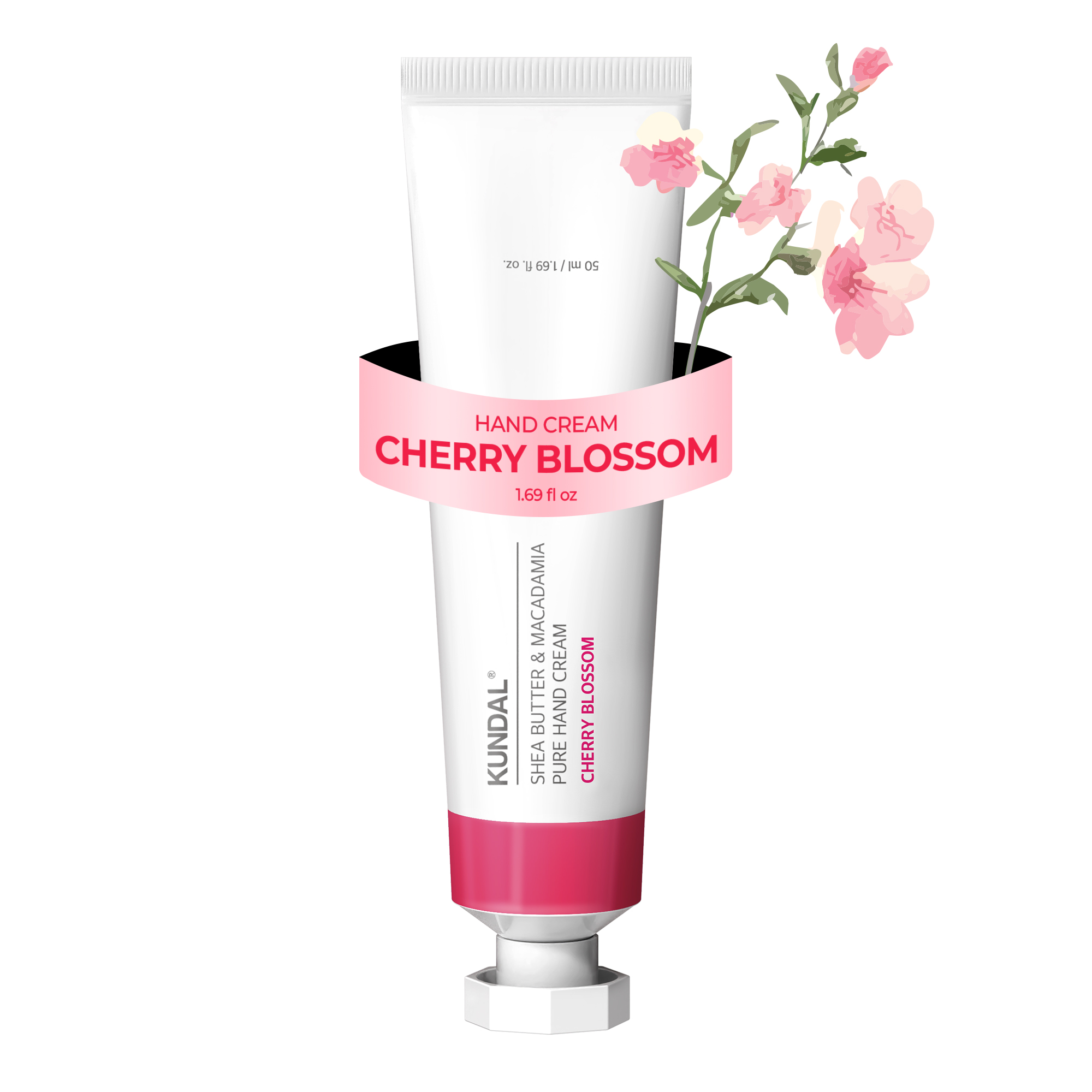 SHEA BUTTER & MACADAMIA PURE HAND CREAM 50ML - CHERRY BLOSSOM