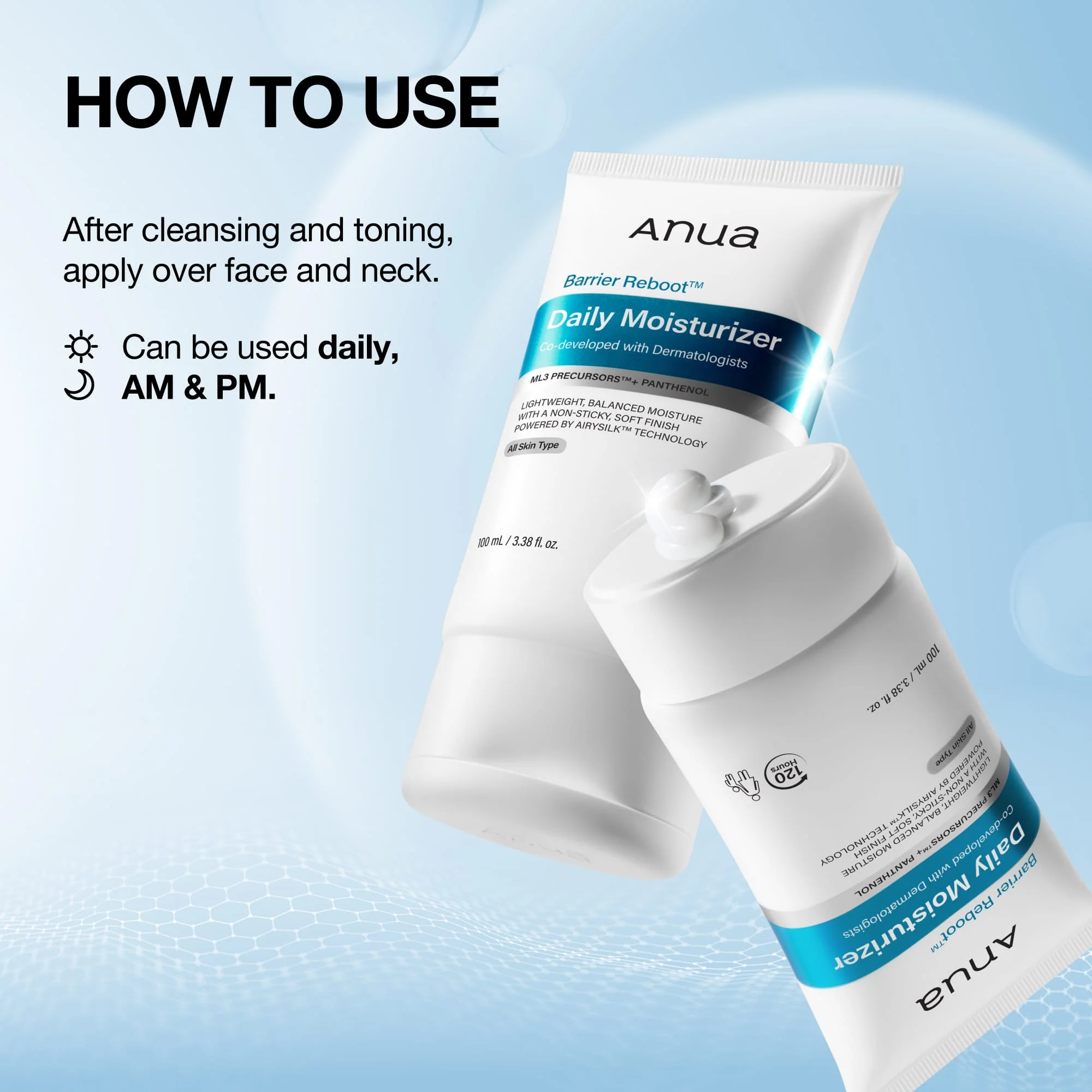 ANUA Barrier Reboot Daily Moisturizer – Panthenol & Barrier Care Cream 100mL