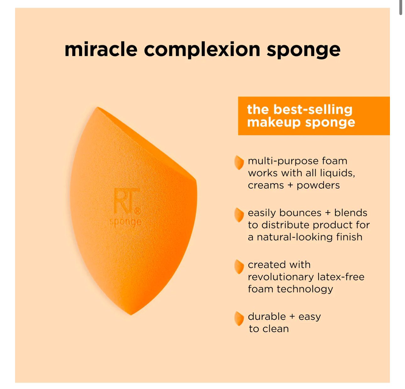 Real techniques Miracle Complexion Sponges, 6 Count