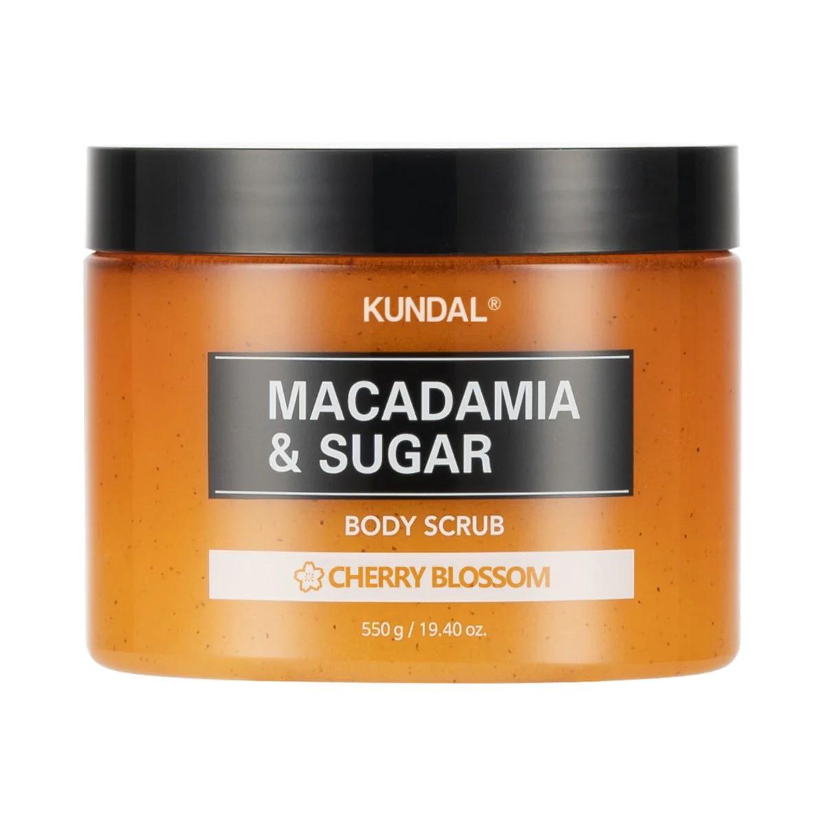 KUNDAL Macadamia & Sugar Body Scrub - 550g - Cherry Blossom