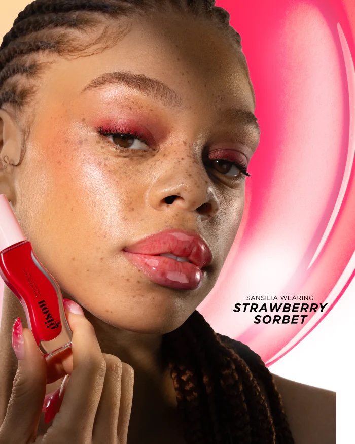 GISOU HONEY INFUSED LIP OIL (Strawberry Sorbet)