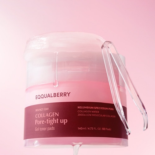 Eqqualberry Collagen Pore-Tight Up Gel Toner Pads