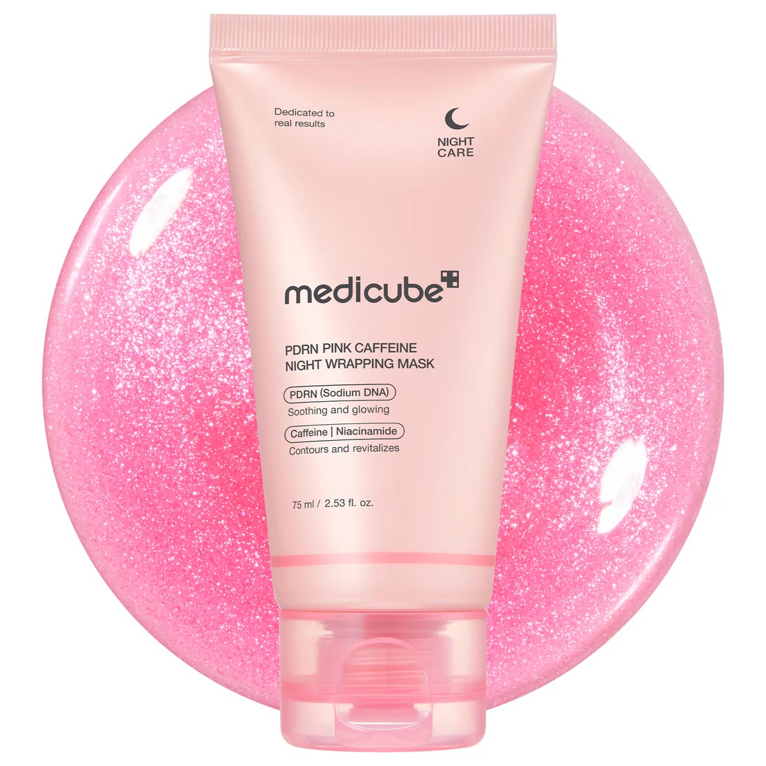 Medicube PDRN PINK CAFFEINE NIGHT WRAPPING MASK