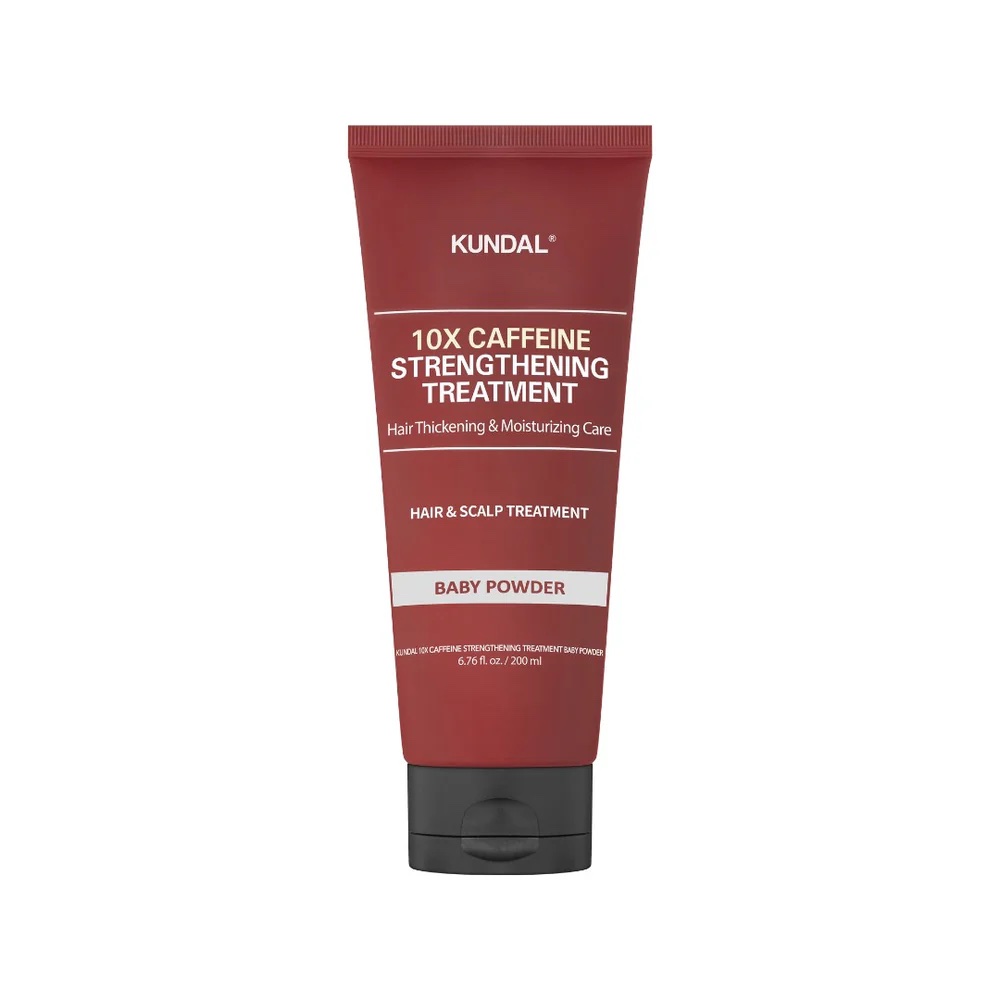KUNDAL 10X CAFFEINE STRENGTHENING TREATMENT 200 ML - baby powder