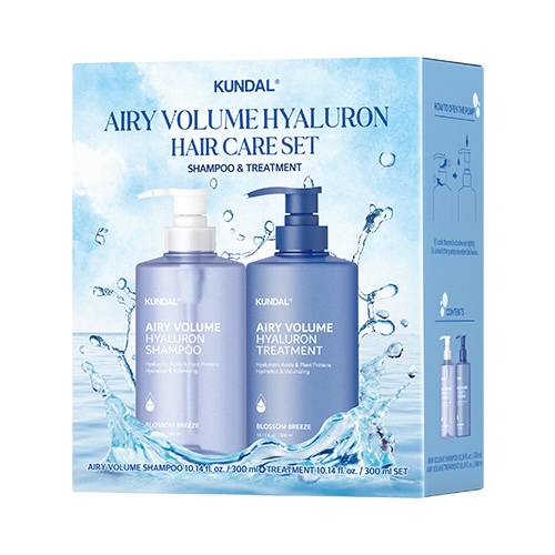 KUNDAL AIRY VOLUME HYALURON HAIR CARE SET