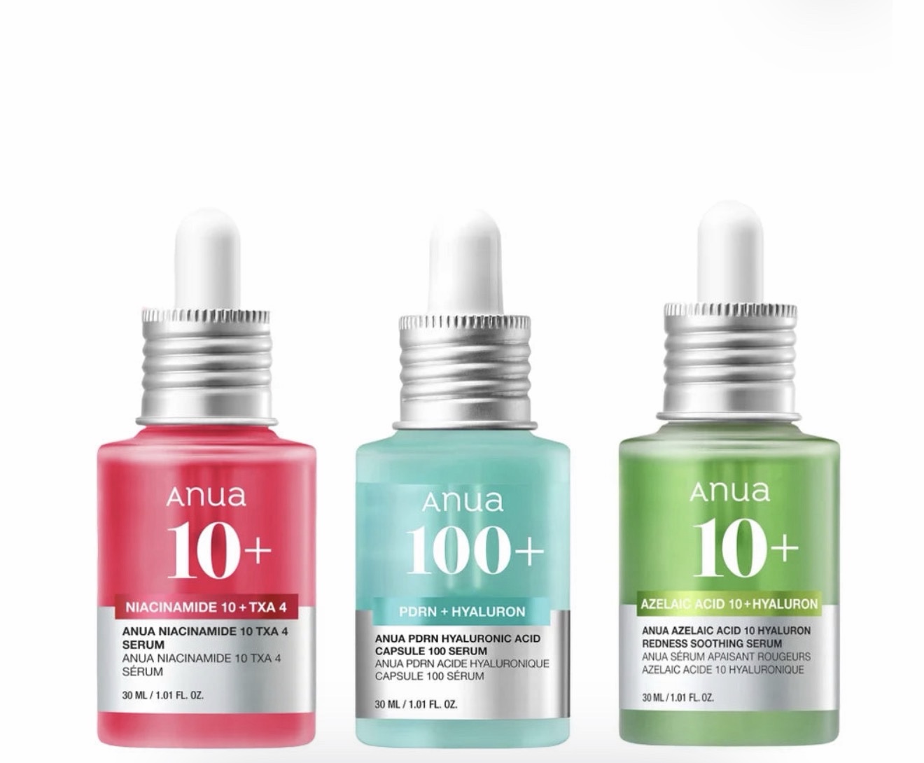 Anua - Serum Minis - 100 Pdrn + Hyaluron - 10+ Niacinamide-  Azelaic Acid 10