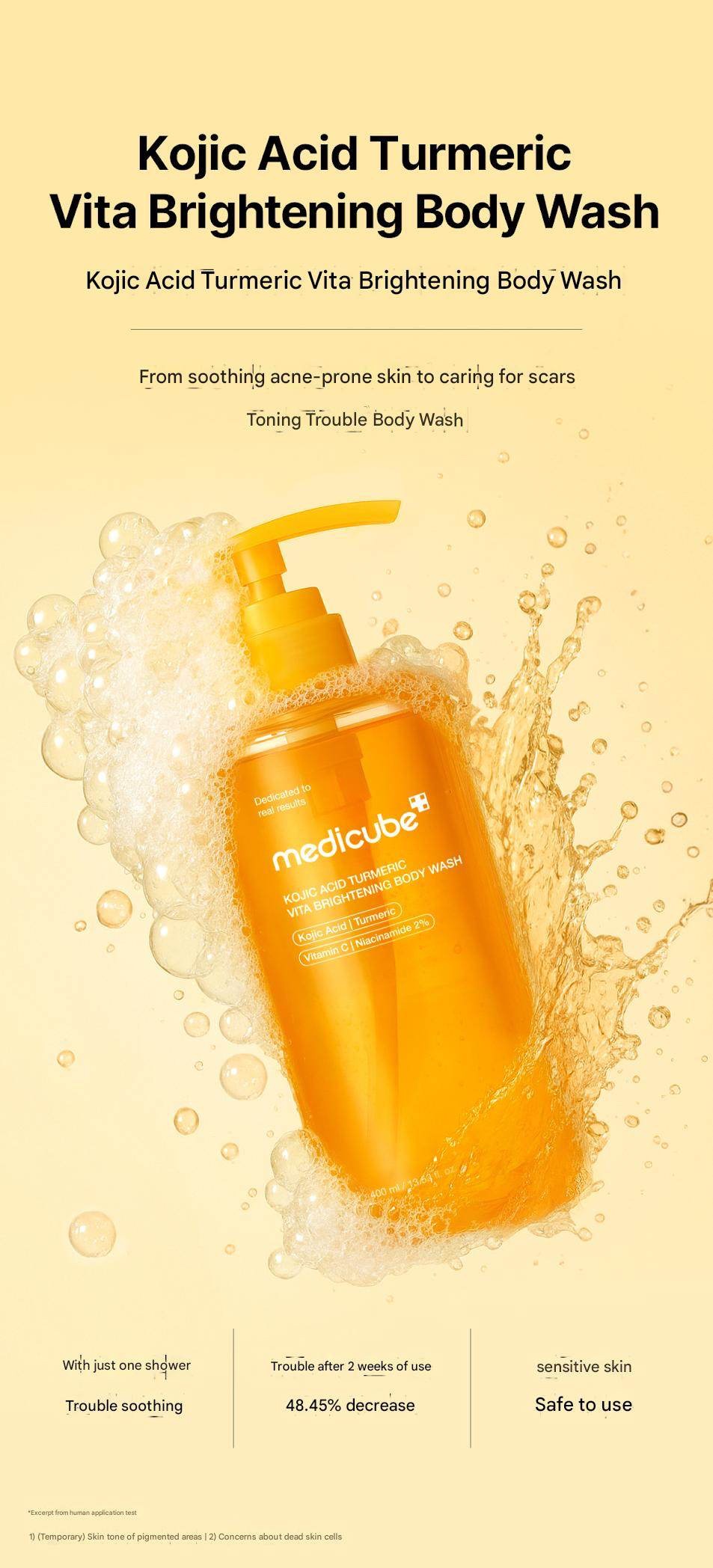 Medicube Kojic Acid Turmeric Vita Brightening Body Wash 400ml