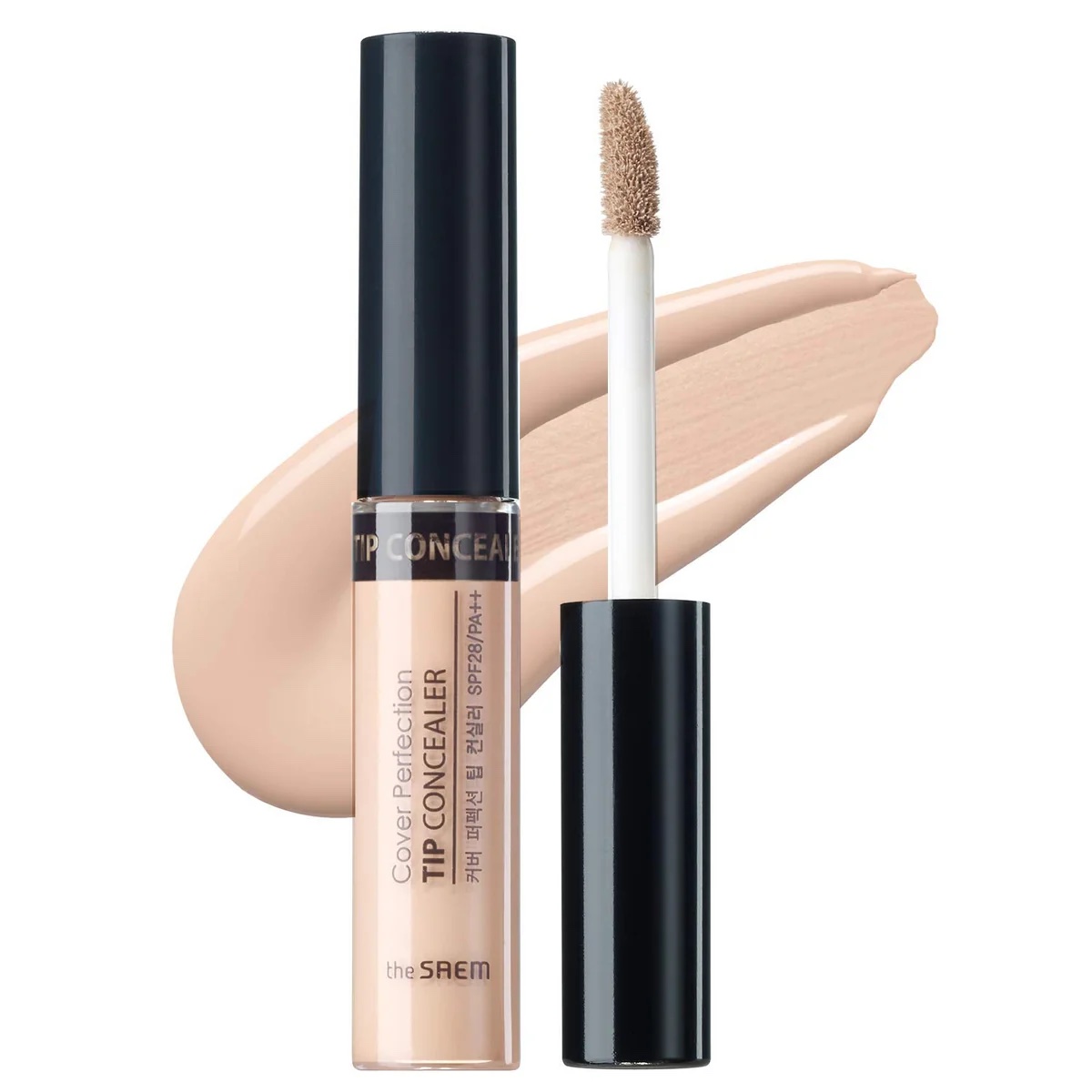 THE SAEM COVER PERFECTION TIP CONCEALER - 0.5 Ice Beige