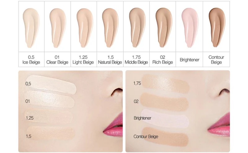 THE SAEM COVER PERFECTION TIP CONCEALER - 0.5 Ice Beige