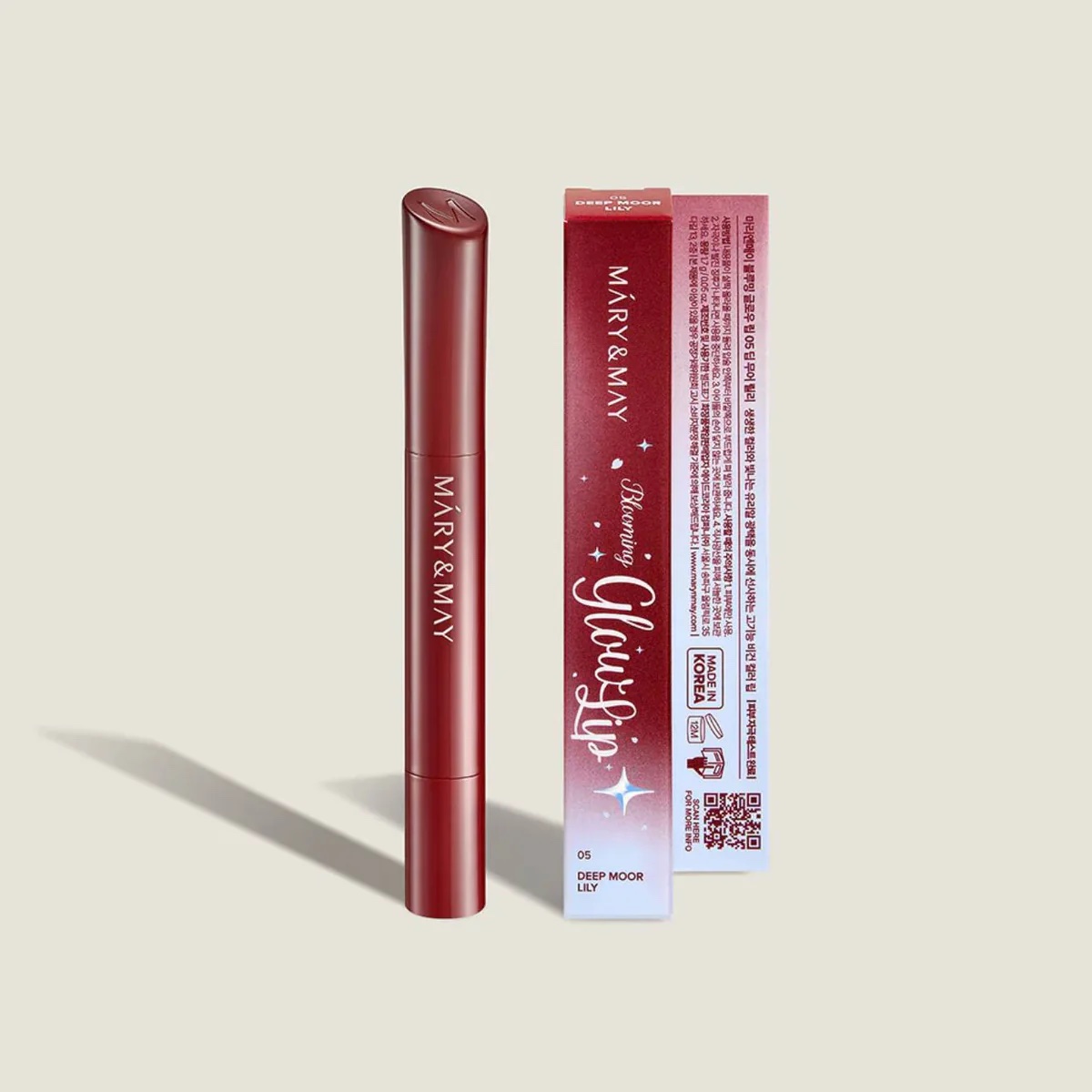 Mary & May BLOOMING GLOW LIP - Lip05 Deep Moor Lily