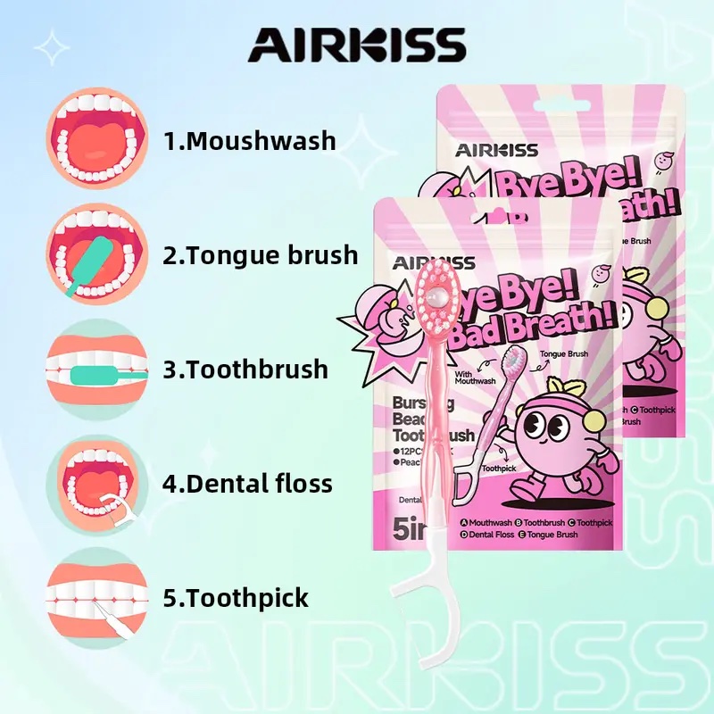 AirKiss Disposable Mini Toothbrush
