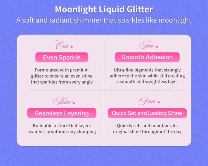 A BY UNLEASHIA MOONLIGHT LIQUID GLITTER - No1 shine Star